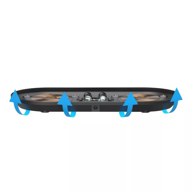 Hama QI-FC10 DUO smartphone preto AC carregamento sem fios carregamento rápido interior