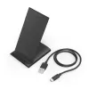 Hama QI-FC10S smartphone preto USB carregamento sem fios carregamento rápido interior