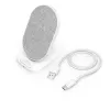 Hama QI-FC10S-Fab smartphone branco USB carregamento sem fios carregamento rápido para interior