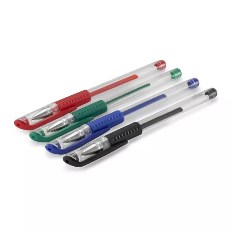 Canetas de gel com tampa Hama Basic preto, azul, verde, vermelho 4 unidades