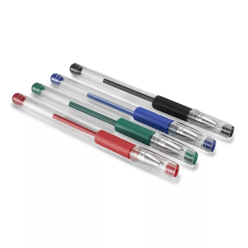 Canetas de gel com tampa Hama Basic preto, azul, verde, vermelho 4 unidades