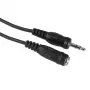 Cabo de áudio Hama 00205104 2,5m ficha de 3,5mm para conector fêmea preto