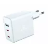 Carregador de viagem GaN 70W 2×USB-C SWISSTEN carregador rápido para portáteis e telefones