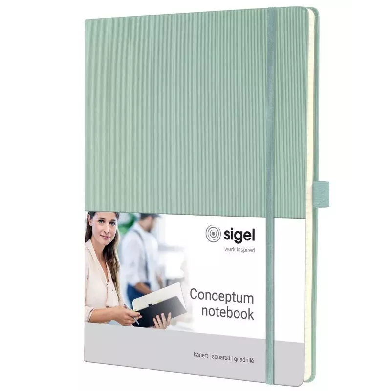 Caderno Sigel CO680 A4 97 folhas verde capa dura