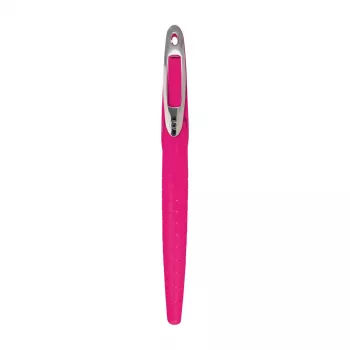 Caneta de tinta permanente Herlitz my.pen sistema de cartuchos rosa branco