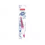 Caneta de retrátil com clipe Herlitz my.pen rosa branco azul