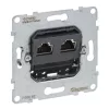 Legrand 765062 Tomada 2 x RJ-45 preta