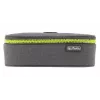 Estojo Herlitz beatBox ABC poliéster cinzento amarelo 225x120x70mm