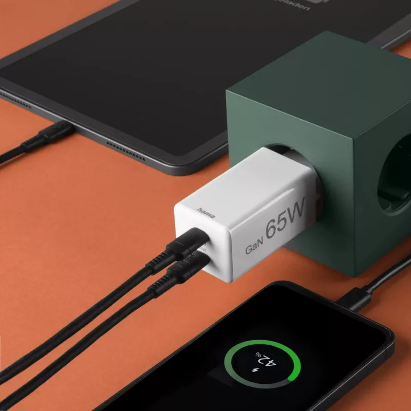 Hama 00201994 carregador móvel portátil, smartphone, tablet branco AC carregamento rápido interior