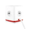 Cubo de extensão de energia Olympia SW 1000 – 3 tomadas AC, 1,5 m de cabo, 230 V/16 A, vermelho e branco