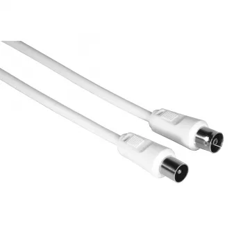 Hama 00205031 Cabo coaxial 10 m coaxial branco