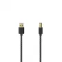 Hama 00201001 Cabo USB USB 2.0 1,5 m USB A USB B preto, prata