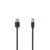 Hama 00201001 Cabo USB USB 2.0 1,5 m USB A USB B preto, prata