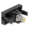 DeLOCK Easy 45 tomada RCA preta amarela conector fêmea conector fêmea