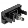 DeLOCK Easy 45 tomada DC preta conector fêmea conector macho 45mm