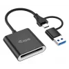 Leitor de cartões Equip 245461 USB 3.2 Gen 2 Type-C preto CFexpress 2.0