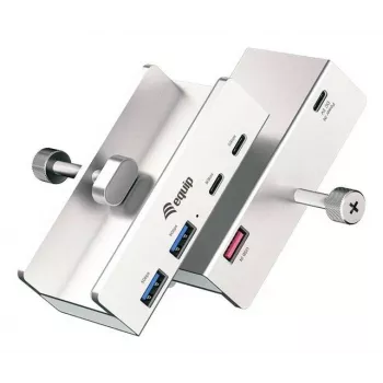 Hub de interfaces Equip 128967 USB 3.2 Gen 1 (3.1 Gen 1) Type-A 5000 Mbit/s alumínio