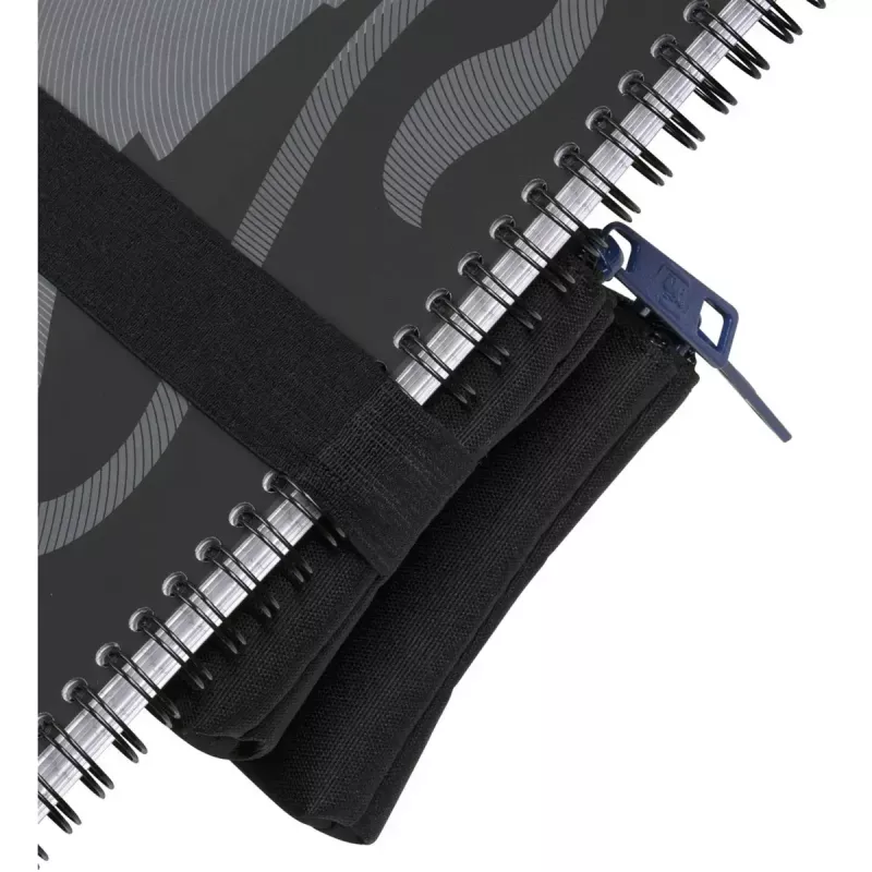 Estojo de lápis macio Oxford 400183590 preto 220x70x90 mm