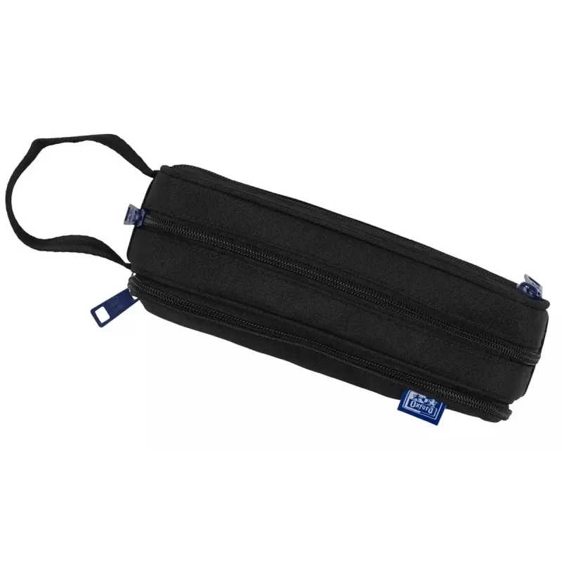 Estojo de lápis macio Oxford 400183523 preto 220x70x90 mm