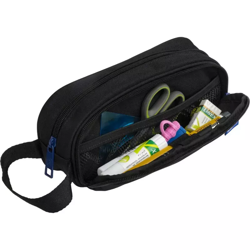 Estojo de lápis macio Oxford 400183523 preto 220x70x90 mm