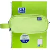 Estojo de lápis macio Oxford 400183525 verde 220x70x90 mm