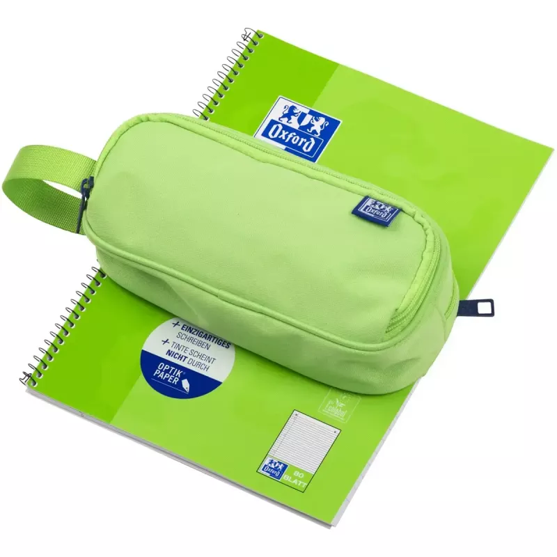 Estojo de lápis macio Oxford 400183525 verde 220x70x90 mm