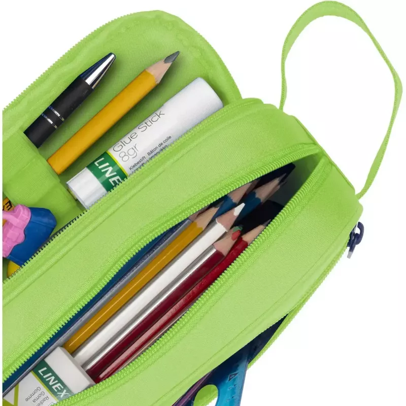Estojo de lápis macio Oxford 400183525 verde 220x70x90 mm
