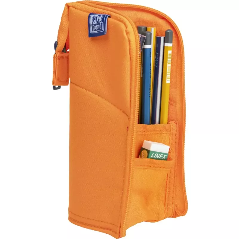 Estojo de lápis macio Oxford 400183528 laranja 220x70x90 mm