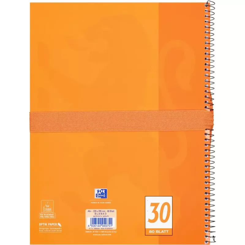 Estojo de lápis macio Oxford 400183528 laranja 220x70x90 mm