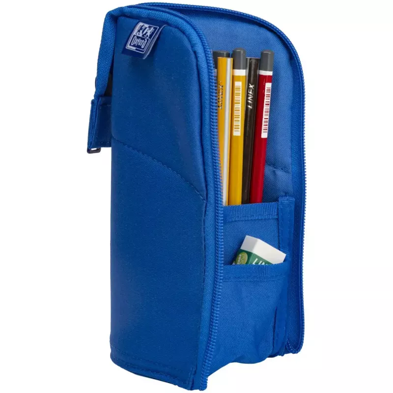 Estojo de lápis macio Oxford 400183529 azul 220x70x90 mm