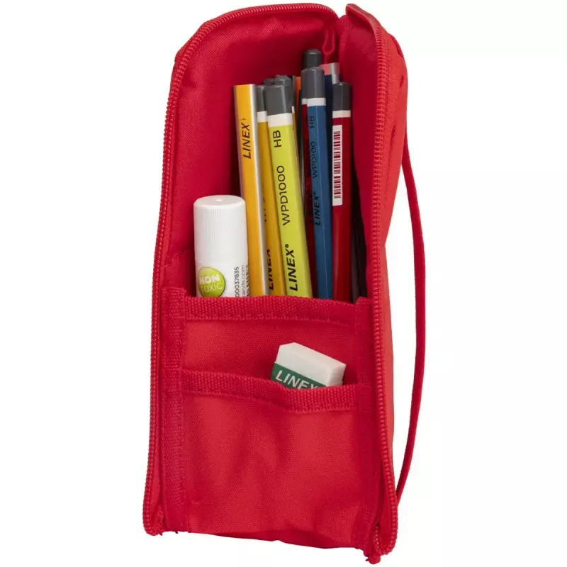 Estojo de lápis macio Oxford 400183527 vermelho 220x70x90 mm