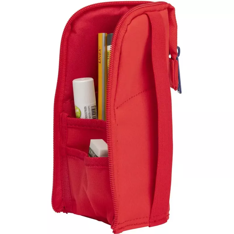 Estojo de lápis macio Oxford 400183527 vermelho 220x70x90 mm