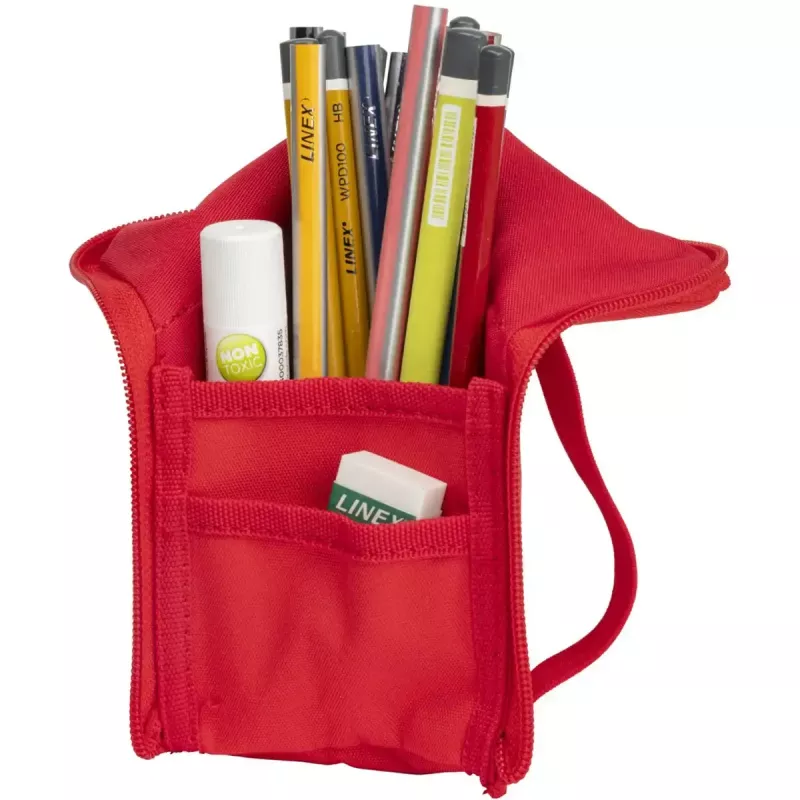 Estojo de lápis macio Oxford 400183527 vermelho 220x70x90 mm