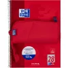 Estojo de lápis macio Oxford 400183527 vermelho 220x70x90 mm