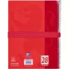 Estojo de lápis macio Oxford 400183527 vermelho 220x70x90 mm