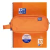 Estojo de lápis macio Oxford 400183506 laranja 220x70x90 mm