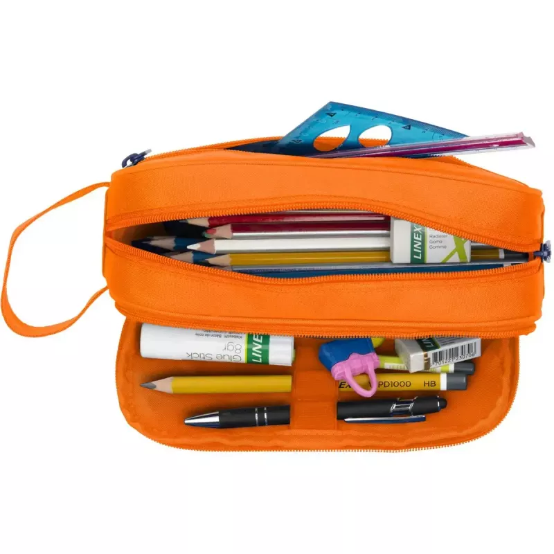 Estojo de lápis macio Oxford 400183506 laranja 220x70x90 mm