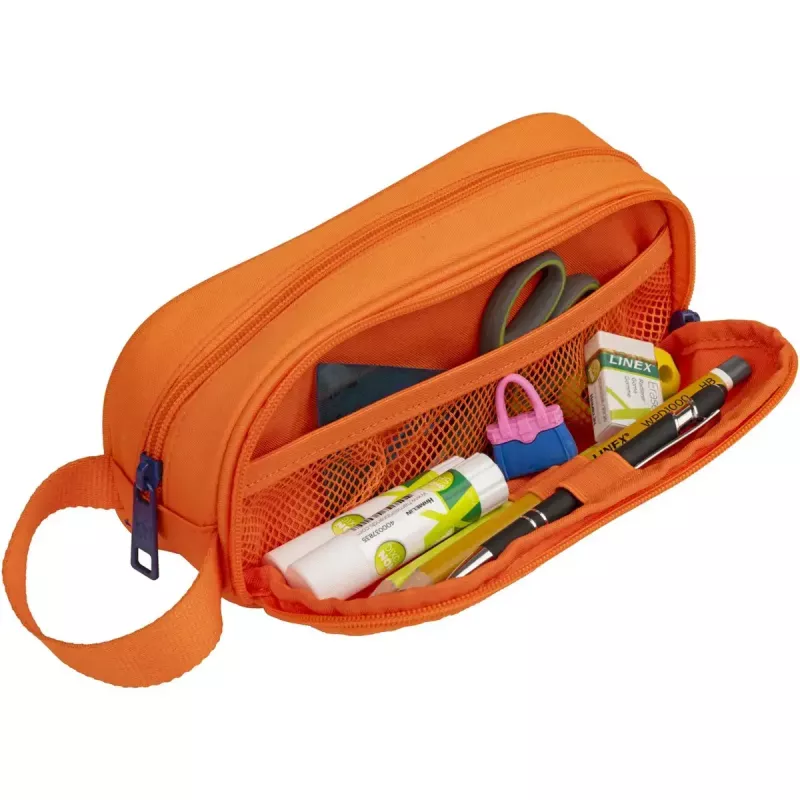Estojo de lápis macio Oxford 400183506 laranja 220x70x90 mm