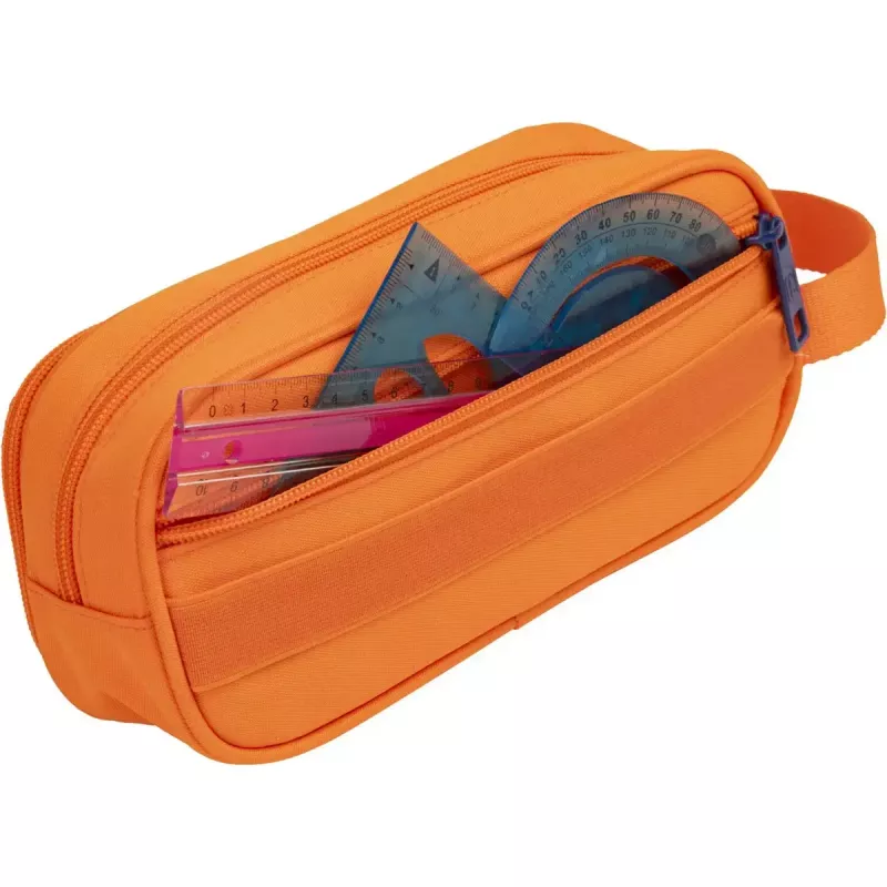 Estojo de lápis macio Oxford 400183506 laranja 220x70x90 mm