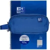 Estojo de lápis macio Oxford 400183522 azul 220x70x90 mm