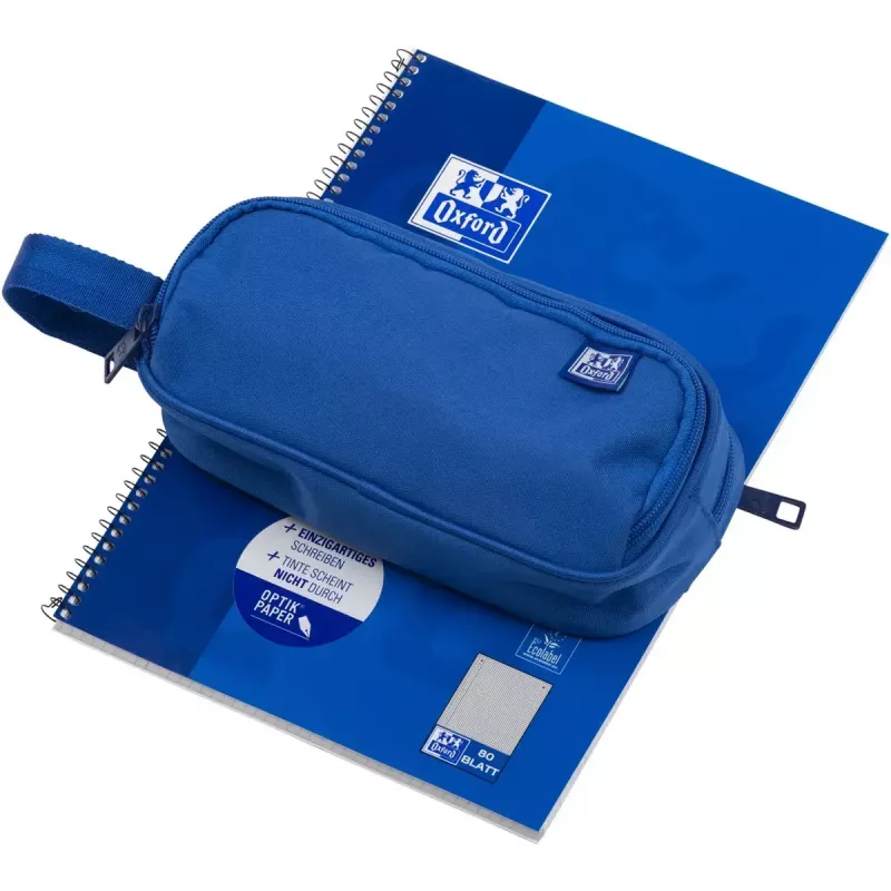 Estojo de lápis macio Oxford 400183522 azul 220x70x90 mm