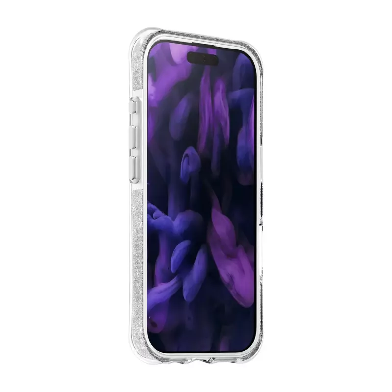 Capa LAUT AERO SPARKLE iPhone 17 16 cm prateado transparente
