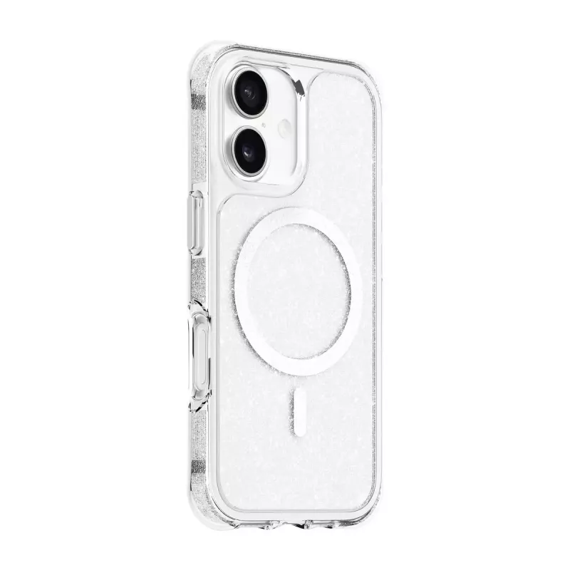 Capa LAUT AERO SPARKLE iPhone 17 16 cm prateado transparente