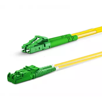 Cabo de ligação de fibra ótica EQUIP E2000/APC para LC/APC 3,00 m monomodo duplex OS2