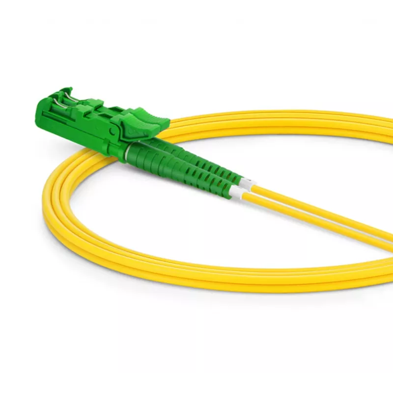 Cabo de ligação de fibra ótica EQUIP E2000/APC para LC/APC 20 m SM duplex OS2 amarelo