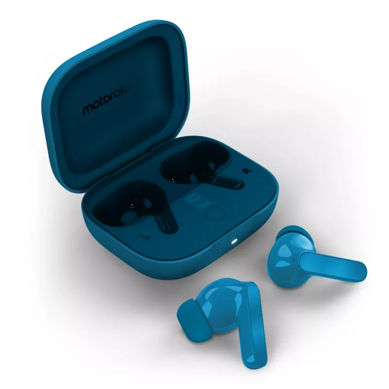 Motorola Moto Buds Bass headset True Wireless Stereo (TWS) auscultadores in-ear chamadas/música Bluetooth azul