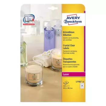 Etiqueta autocolante Avery L7782-25 retângulo de cantos arredondados