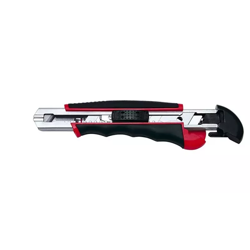 Cutter WEDO 78 418 preto vermelho lâmina retrátil