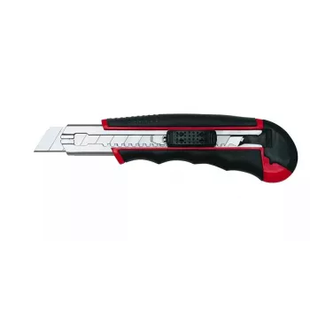 Cutter WEDO 78 418 preto vermelho lâmina retrátil