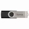 Pen drive Hama 8GB Rotate USB Type-A 2.0 preto, prateado